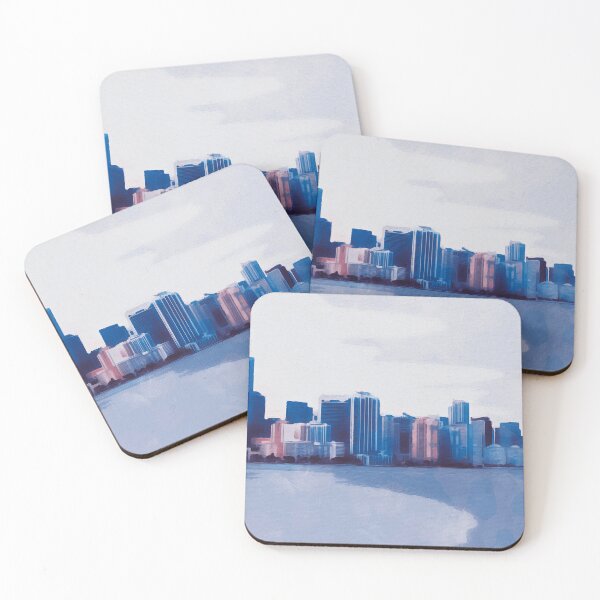 Item preview, Miami Cityscape designed and sold by AM FineArtPrints.