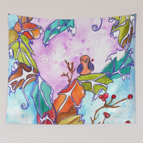 Item preview, Winter Heart and a winter bird designed and sold by Niina  Niskanen.