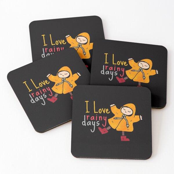 Item preview, Rainy Day Girl Dancing Cold December Cute Funny Happy Gift Sarcastic Spiritual Animal Birthday  designed and sold by EpsilonEridani.