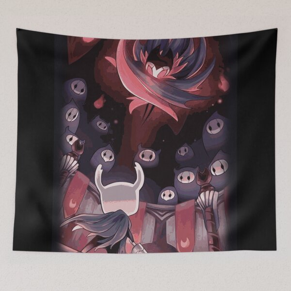 Item preview, Hollow Knight - The Knight Facing Master Grimm designed and sold by L. Layne.