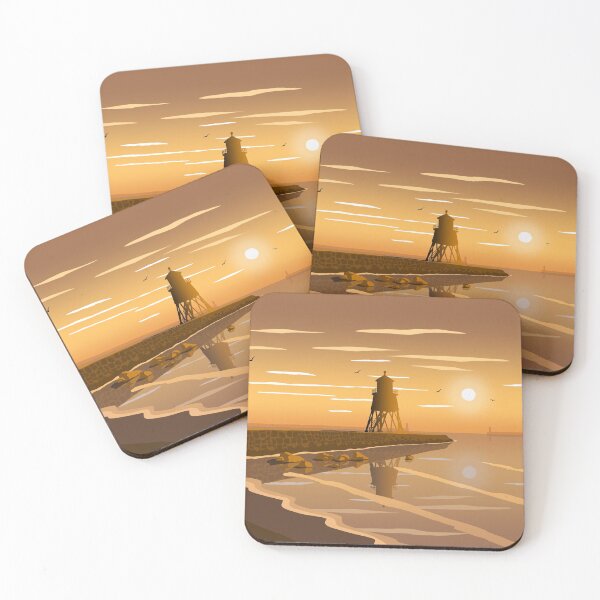 Item preview, Herd Groyne Lighthouse, South Shields designed and sold by Richard O'Neill Art.