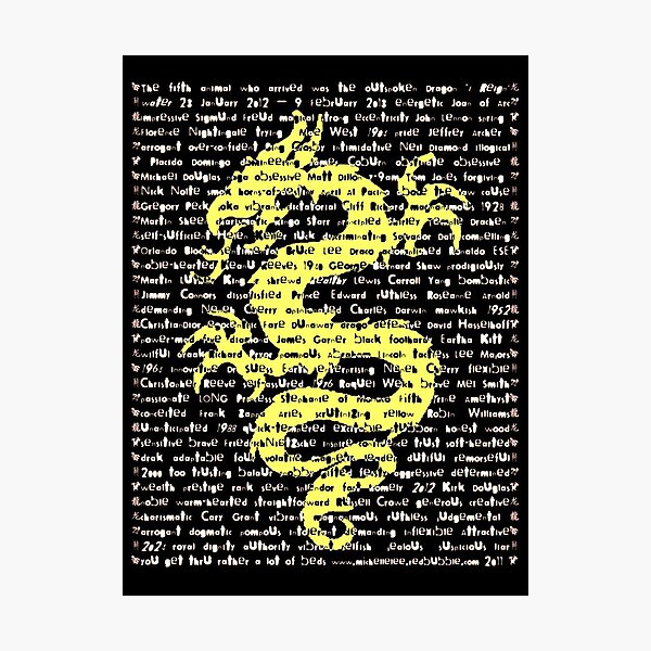 "The Year Of The Dragon" Photographic Print