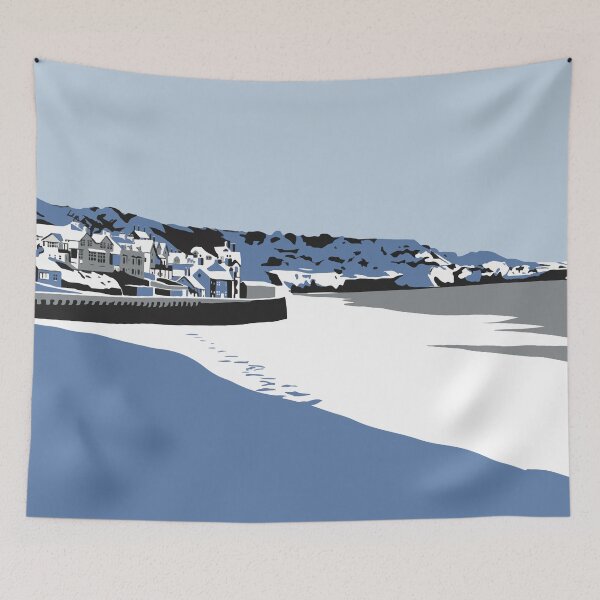 Item preview, Sandsend in snow designed and sold by Richard O'Neill Art.