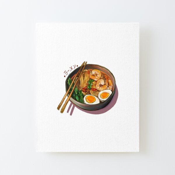 Japanses Ramen Noodles Bowl Canvas Mounted Print