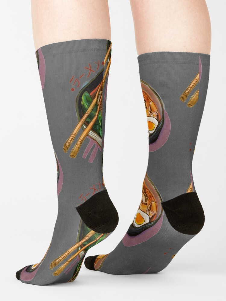 Alternate view of Japanses Ramen Noodles Bowl Socks