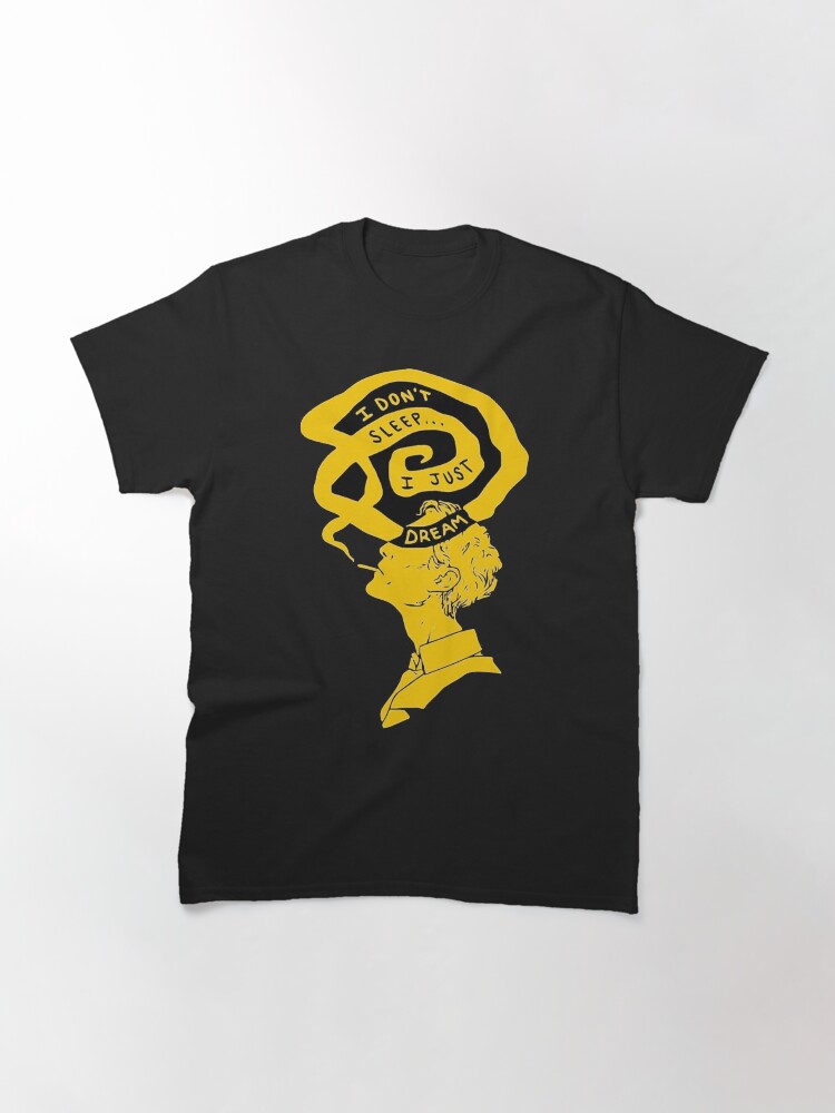 Thumbnail 3 of 7, Classic T-Shirt, Rustin Cohle Quote - "I don't sleep, i only dream" designed and sold by LorenzoGnech.