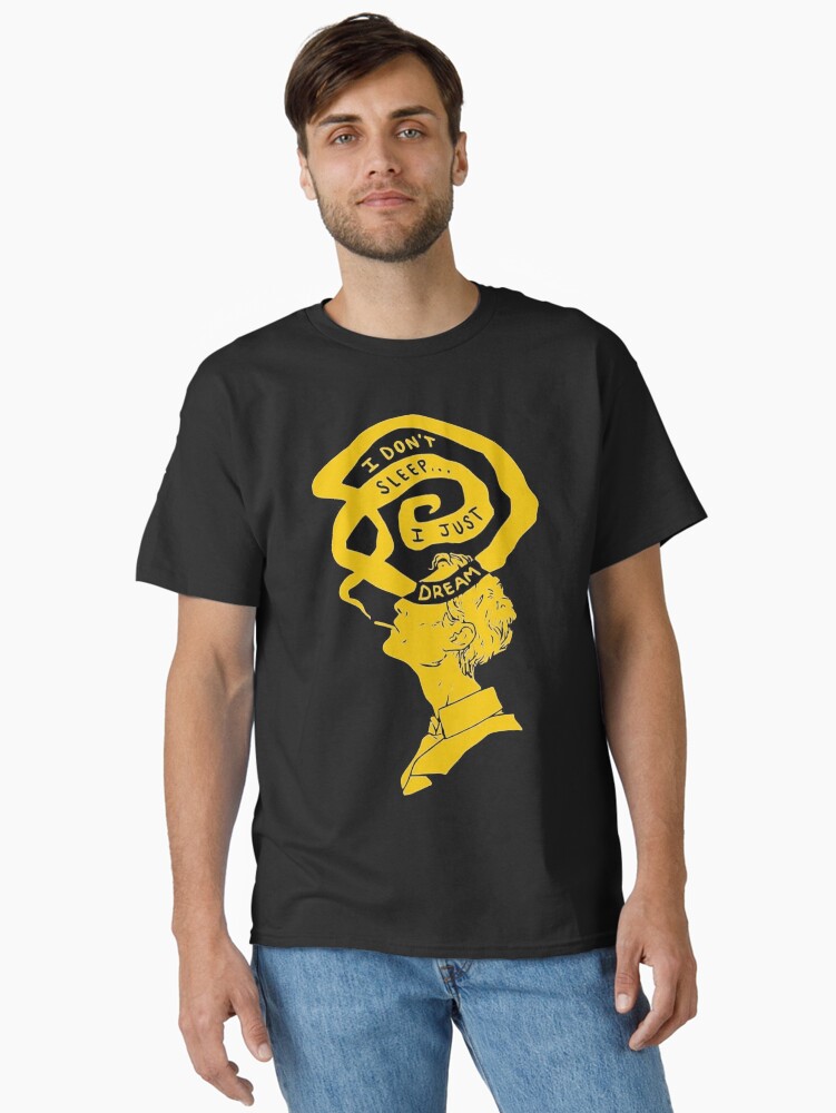 Thumbnail 1 of 7, Classic T-Shirt, Rustin Cohle Quote - "I don't sleep, i only dream" designed and sold by LorenzoGnech.