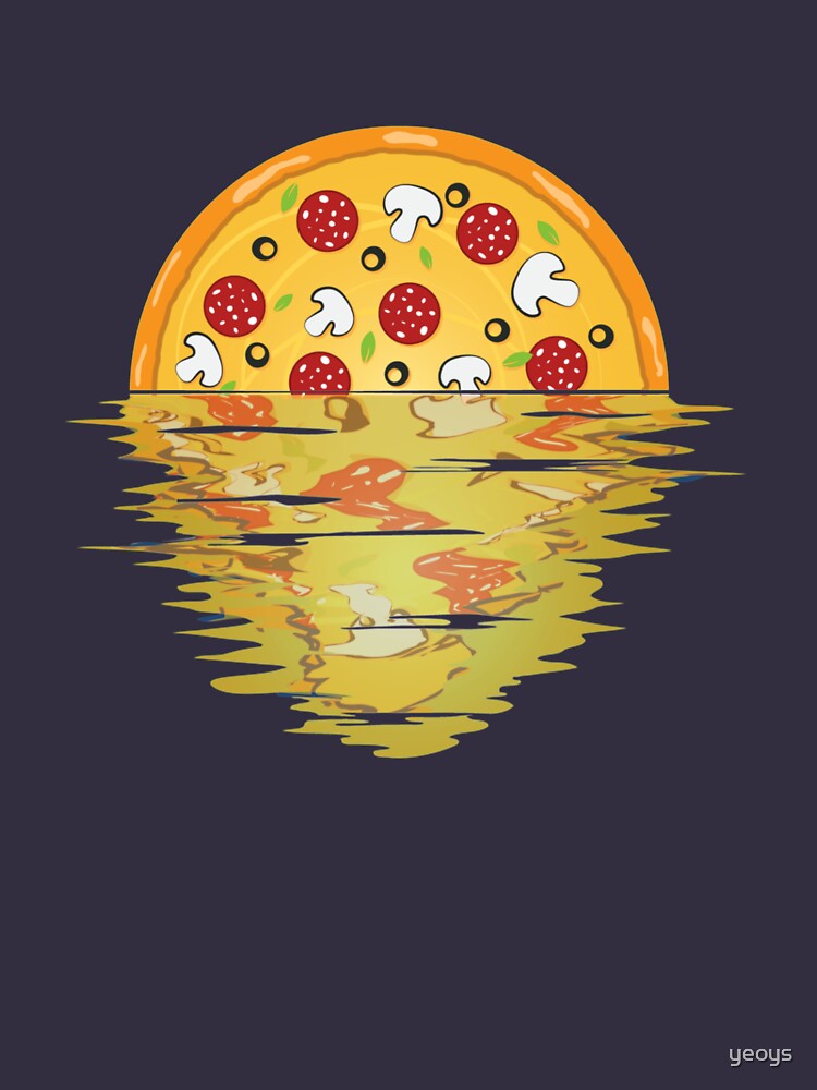 Pizza Sunset Over Sea - Pizza Party von yeoys