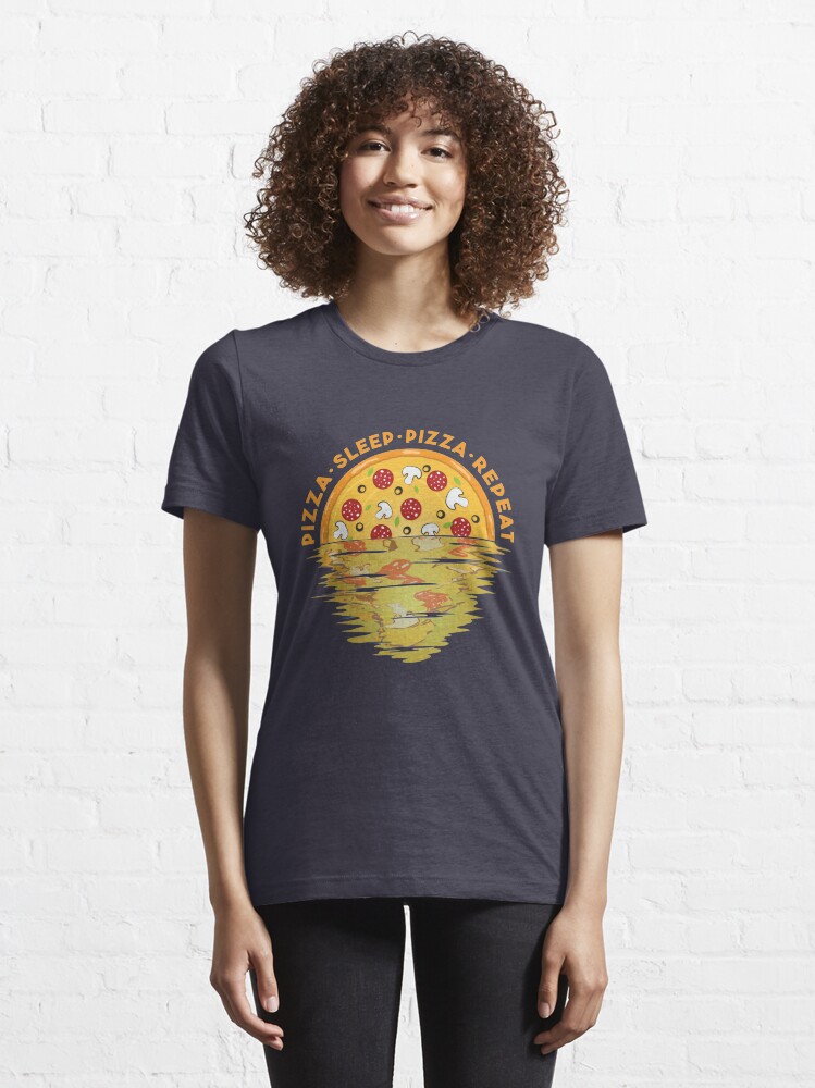 Alternative Ansicht von Pizza Sleep Pizza Repeat - Pizza Party Essential T-Shirt