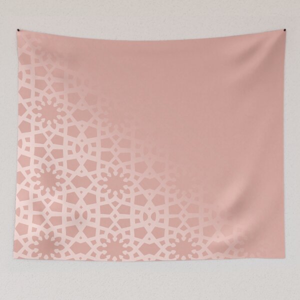 Item preview, Arabic geometric pattern peek-a-boo, fade out design in Pinks inspired by the grand mosque at KAUST designed and sold by CreatEVEdesign.