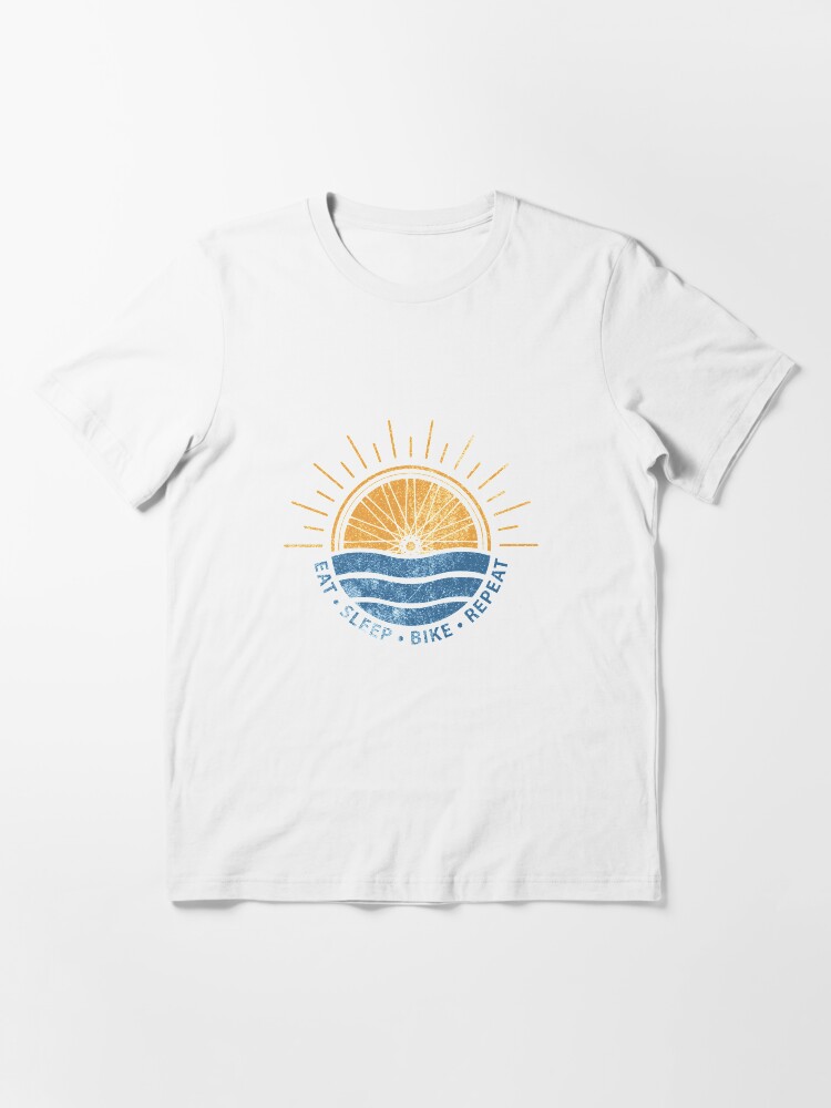 Alternate view of Eat Sleep Bike Repeat - Mountain bike Essential T-Shirt