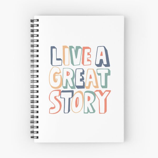 Item preview, Live a great story typography text art quote by Word Fandom - wordfandom designed and sold by Kerry Pritchard.