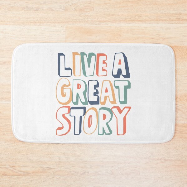 Item preview, Live a great story typography text art quote by Word Fandom - wordfandom designed and sold by Kerry Pritchard.