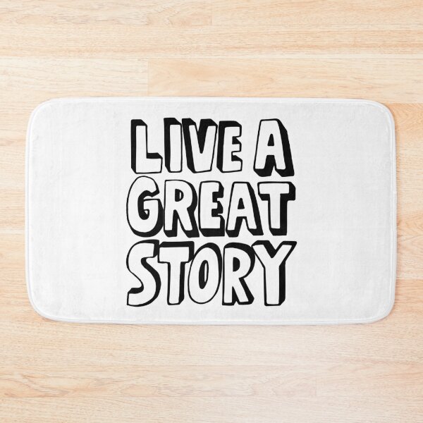 Item preview, Live a great story typography text art quote by Word Fandom - wordfandom designed and sold by Kerry Pritchard.
