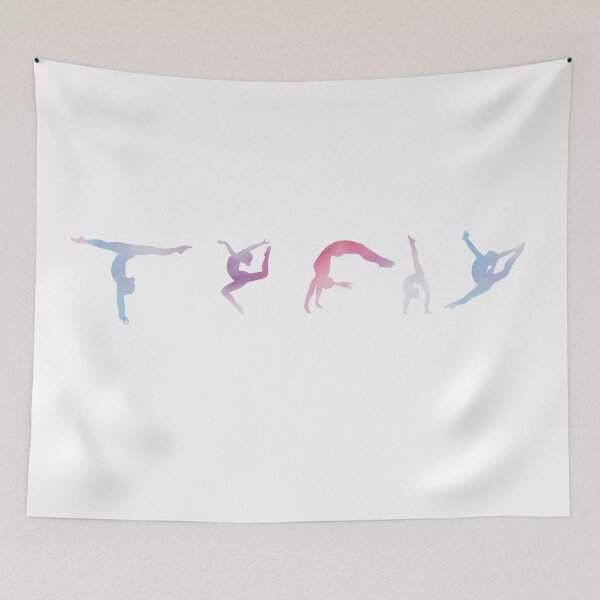 Item preview, Pastel Gymnastics Silhouettes  designed and sold by Flexiblepeople.