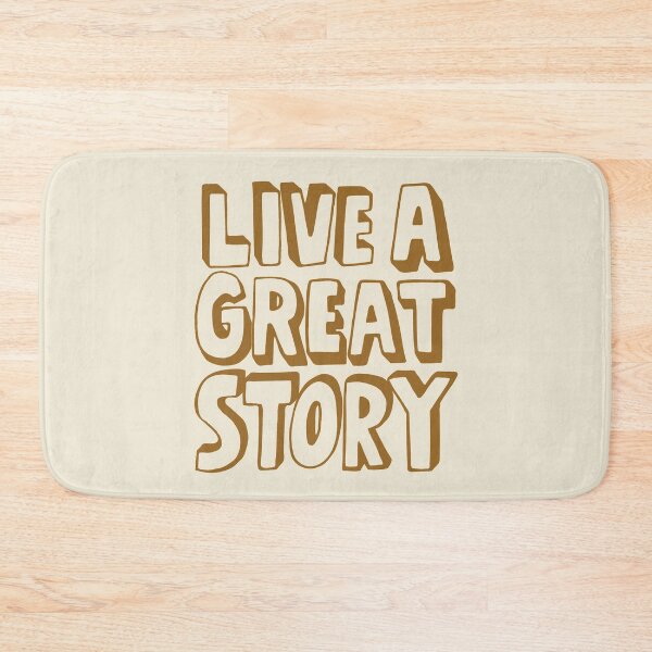Item preview, Live a great story typography text art quote by Word Fandom - wordfandom designed and sold by Kerry Pritchard.