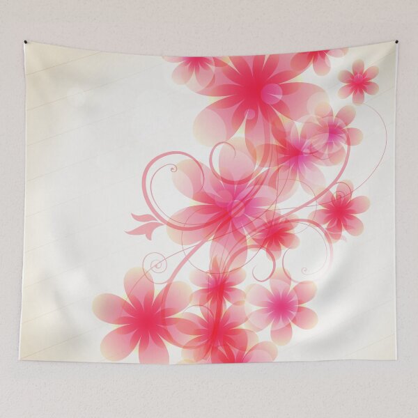 Aperçu de l'œuvre Élégantes fleurs couleur rose tendre créée et vendue par Chams0609.