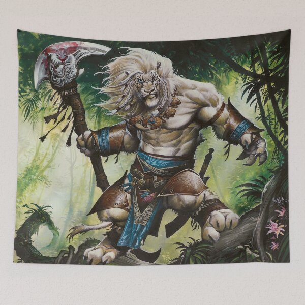 Item preview, Cat Man Warrior designed and sold by FantasyCentral.