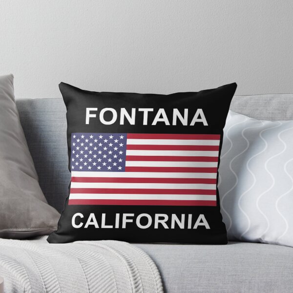 Item preview, Fontana California US Flag Design designed and sold by Grayforth.