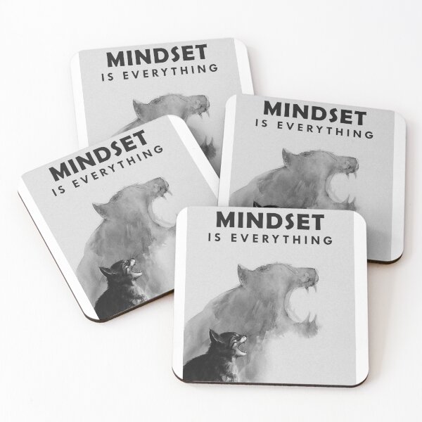 Item preview, Mindset Is Everything Cat Tiger Roaring Motivation Edited designed and sold by SuccessHunters.