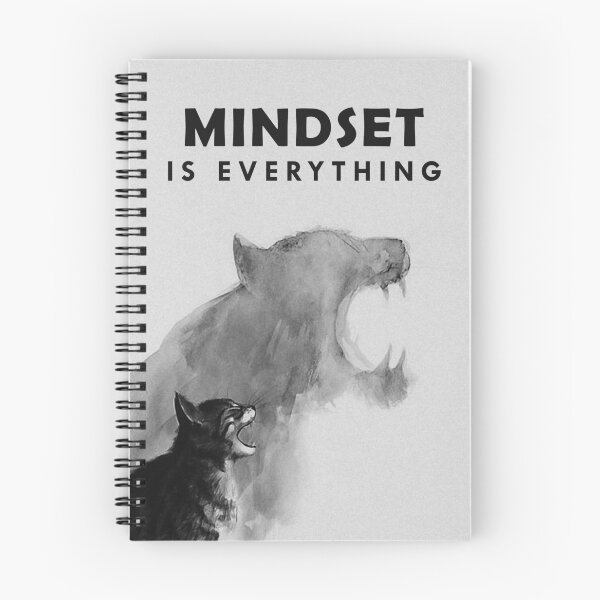 Item preview, Mindset Is Everything Cat Tiger Roaring Motivation Edited designed and sold by SuccessHunters.