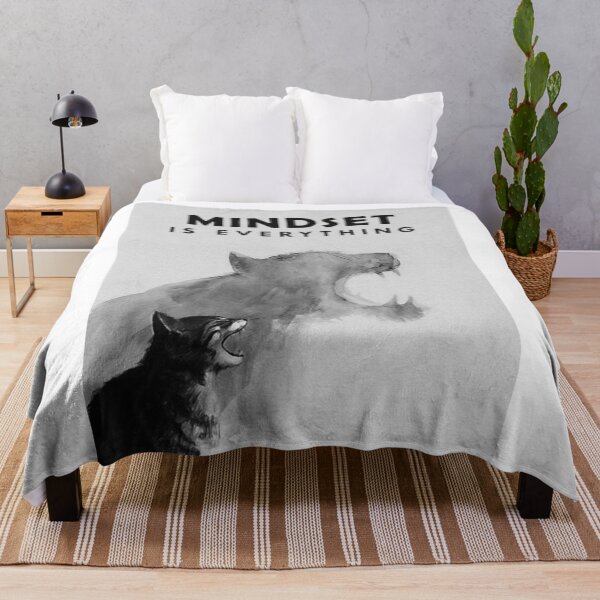 Item preview, Mindset Is Everything Cat Tiger Roaring Motivation Edited designed and sold by SuccessHunters.