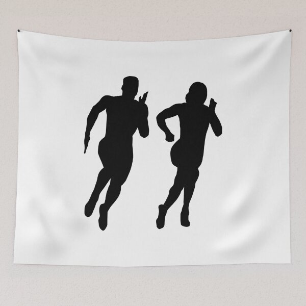 Item preview, Runner couple, running designed and sold by claudiasartwork.