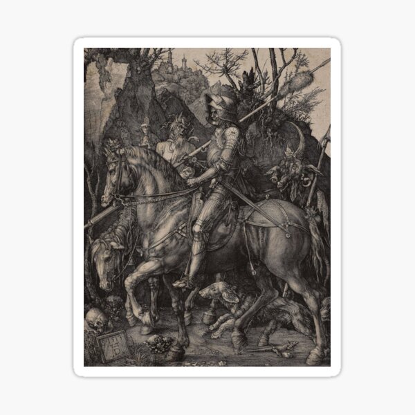 Item preview, Dante and the demon by Albrecht Durer circa 1500 designed and sold by Vintage Designs +.