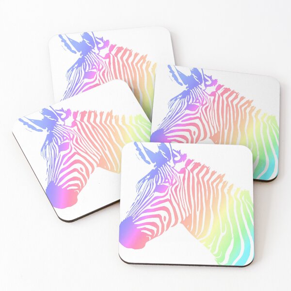 Item preview, Rainbow pastel  Zebra Profile designed and sold by ShyflyerArts.
