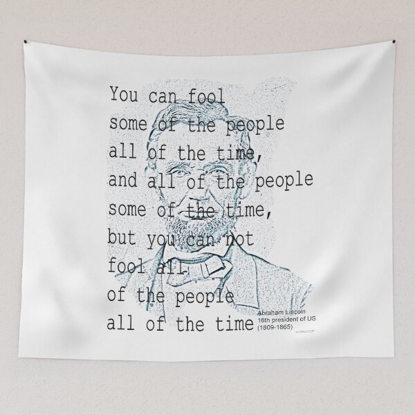 Item preview, Abraham Lincoln, his famous quote about fooling the people designed and sold by D. DAVID.