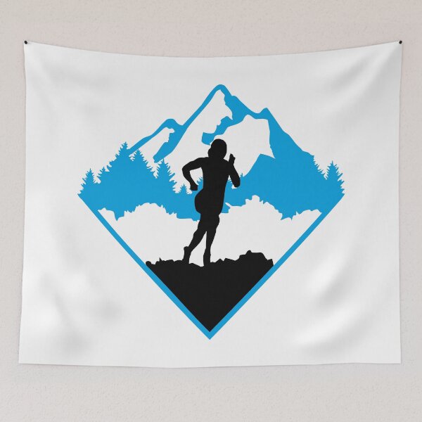 Item preview, Trail running, runner, running designed and sold by claudiasartwork.