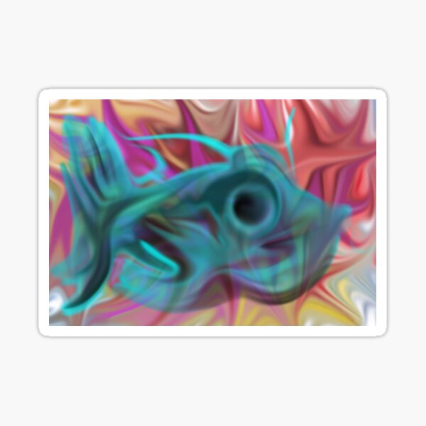 The Graffiti Fishy Fish Sticker