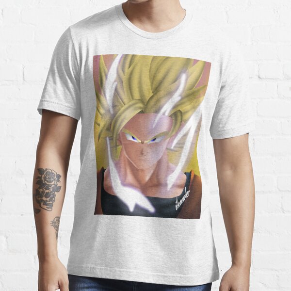 Goku MUI ssj2 Essential T-Shirt for Sale by justanime96