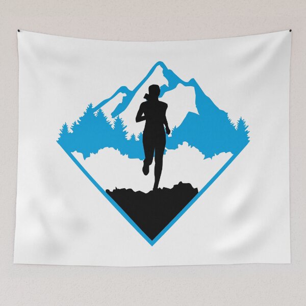 Item preview, Trail running, runner, running designed and sold by claudiasartwork.