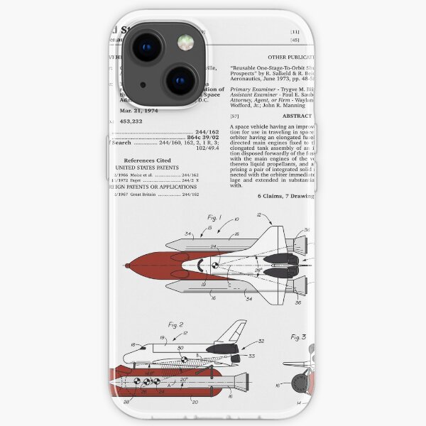 Space Shuttle Patent iPhone Flexible Hülle