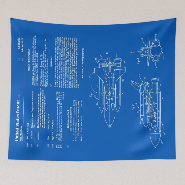 Artikelvorschau, Space Shuttle Patent - Blaupause entworfen und verkauft von FinlayMcNevin.