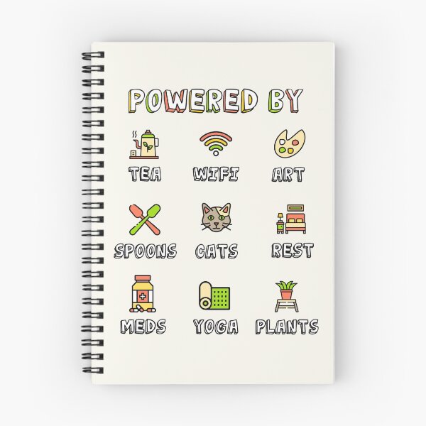 Item preview, Spoonie Chronic Illness Powered By Spoons Print designed and sold by BoyPilot Goods.