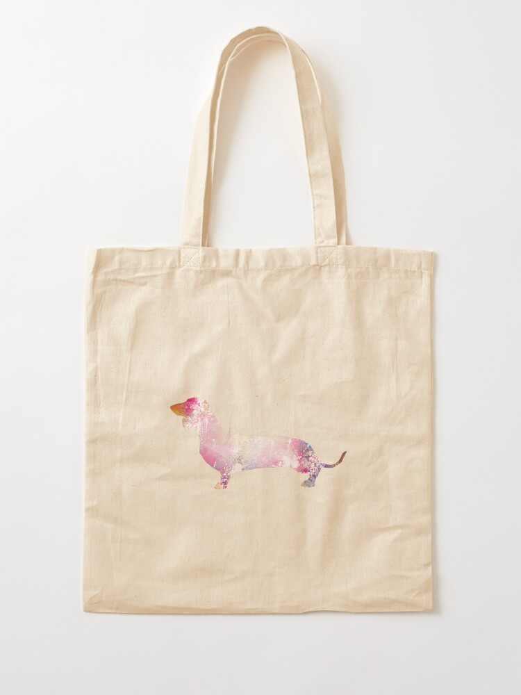 Alternate view of Paint Splash Dachshund Tote Bag