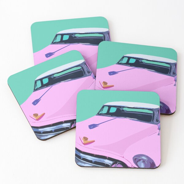 Artikelvorschau, Rosa Retro-Auto entworfen und verkauft von Mark Vickers.