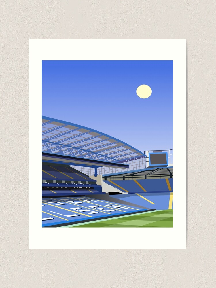 Stamford Bridge Chelsea F.C. Inspired Football Art Print Stadium