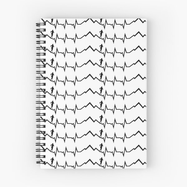 Item preview, Mountain run heartbeat, running ECG designed and sold by claudiasartwork.