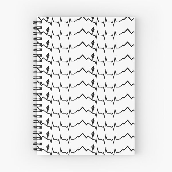 Item preview, Mountain run heartbeat, running ECG designed and sold by claudiasartwork.
