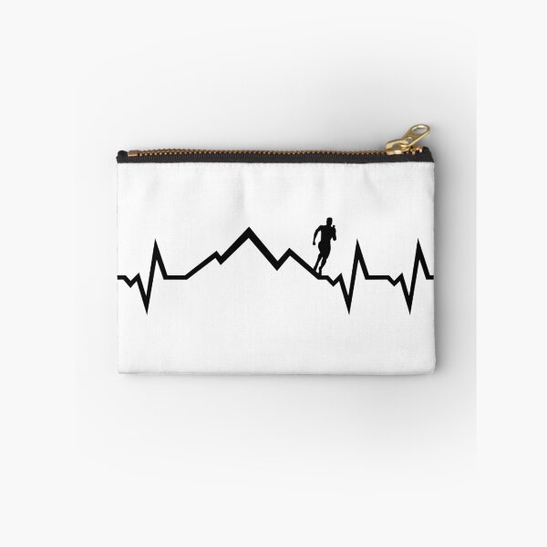 Item preview, Mountain run heartbeat, running ECG designed and sold by claudiasartwork.
