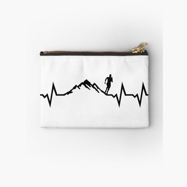 Item preview, Mountain run heartbeat, running ECG designed and sold by claudiasartwork.