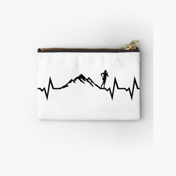 Item preview, Mountain run heartbeat, running ECG designed and sold by claudiasartwork.