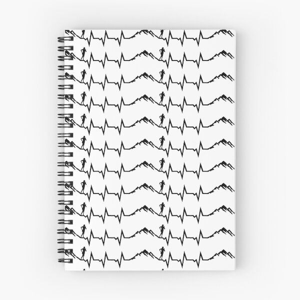 Item preview, Mountain run heartbeat, running ECG designed and sold by claudiasartwork.