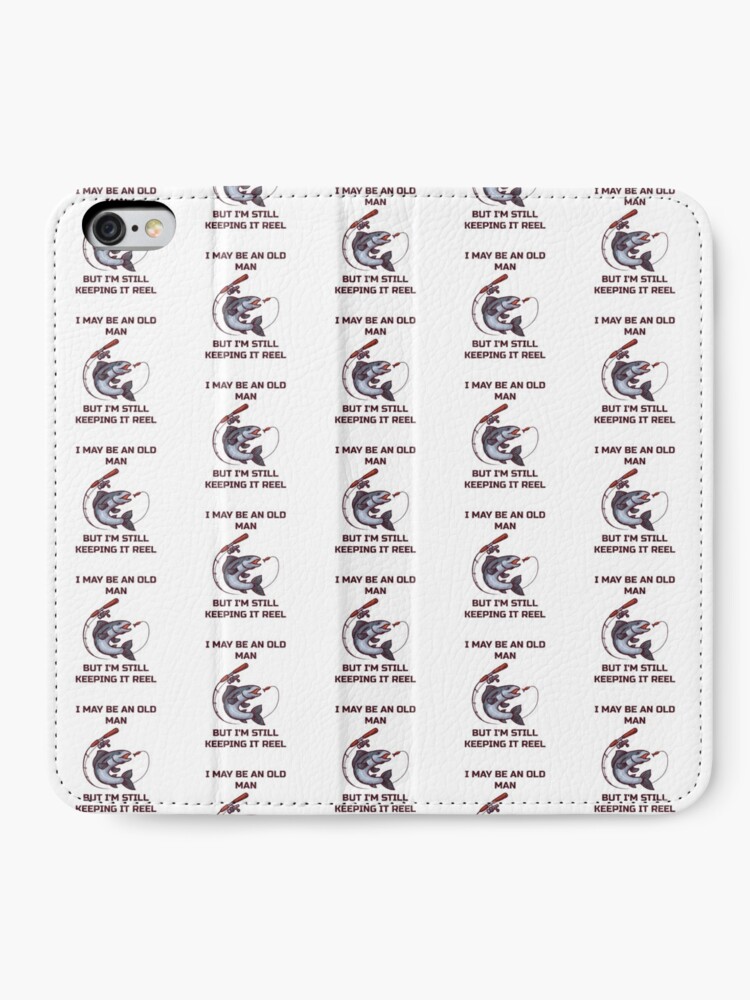 Alternative Ansicht von I May Be Old But I'm Still Keeping It Reel - Old Fisherman iPhone Flip-Case
