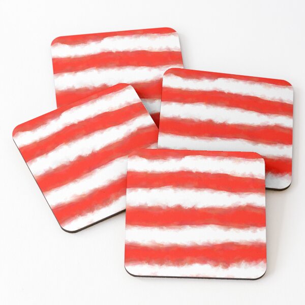 Item preview, Messy Red and White Stripes designed and sold by Zethinova.