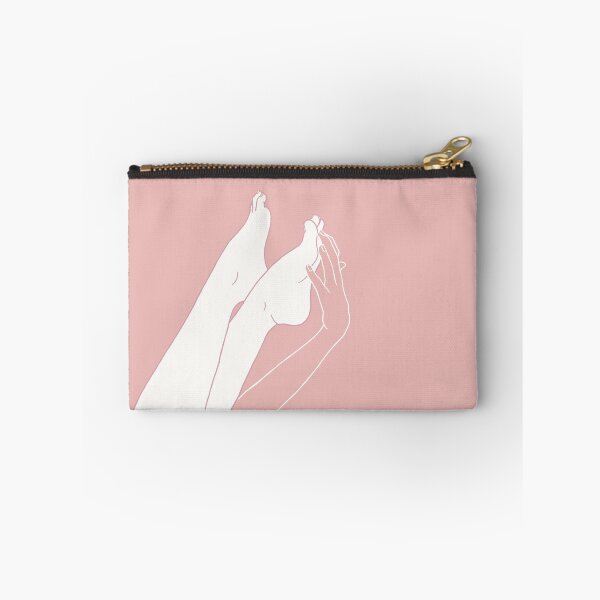 Item preview, Minimalist drawing: hand touches foot | Helios - Part II designed and sold by RebeccaCeleste.