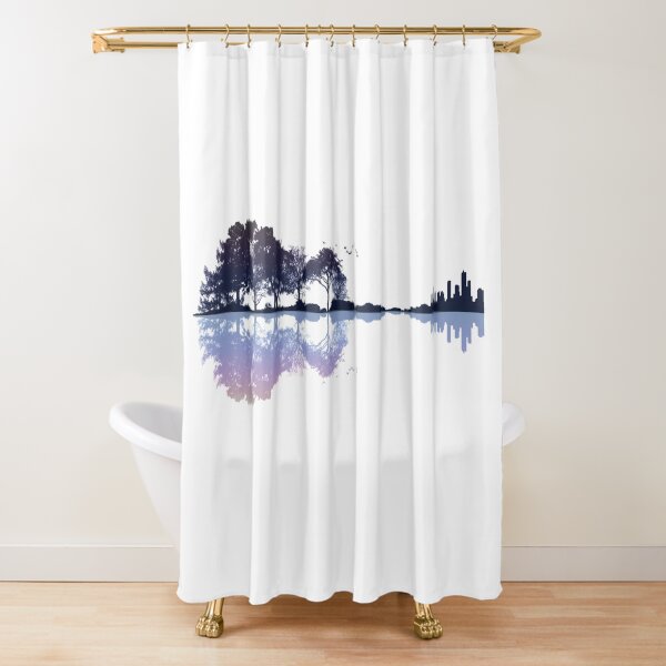 Nature Guitar Shower Curtain